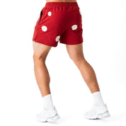 COTTON SHORTS (MID THIGH CUT) DAISY - MAROON