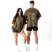 RELAXED FIT INNER DEMONS TOUR T-SHIRT - OLIVE / BLACK