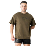 RELAXED FIT INNER DEMONS TOUR T-SHIRT - OLIVE / BLACK