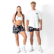 DEMONS MUAY THAI SHORTS (MID THIGH CUT) - BLACK