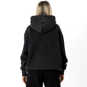 OVERSIZED LUX DISMEMBER YOUR DEMONS HOODIE - BLACK / YELLOW