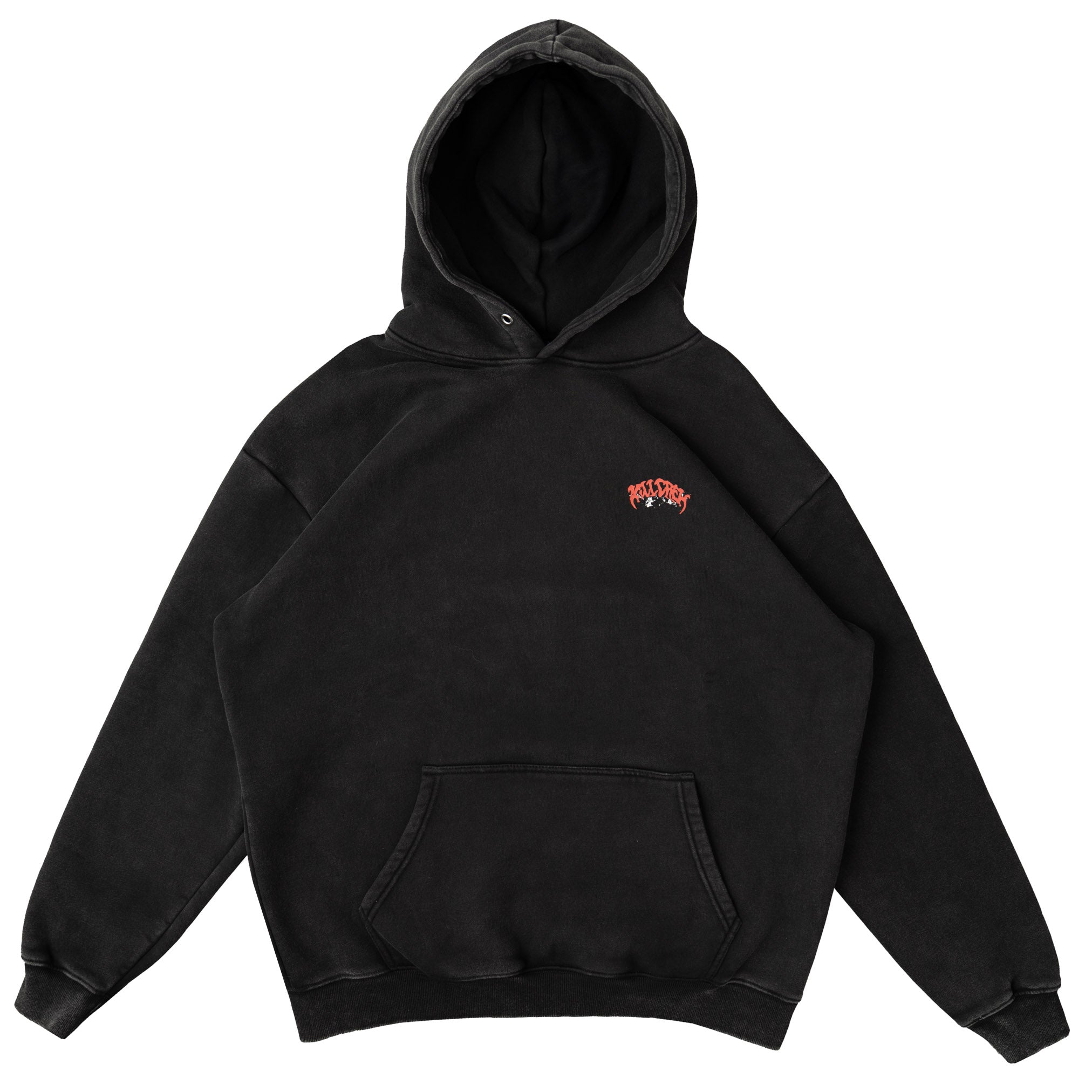 OVERSIZED LUX DUALITY HOODIE - BLACK