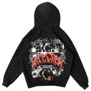 OVERSIZED LUX DUALITY HOODIE - BLACK