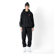 OVERSIZED LUX DUALITY HOODIE - BLACK