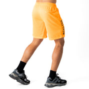 RELAXED CUT SHORTS EMBROIDERED FLAG - ORANGE