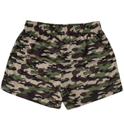 MUAY THAI SHORTS (MID THIGH CUT) - GREEN CAMO