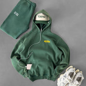 OVERSIZED LUX RIGOROUS TRAINING HOODIE - GREEN / GOLD
