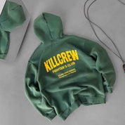 OVERSIZED LUX RIGOROUS TRAINING HOODIE - GREEN / GOLD