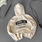 OVERSIZED LUX RIGOROUS TRAINING HOODIE - CREAM / BLACK