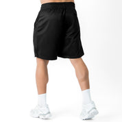 RELAXED CUT SHORTS FLAG - BLACK