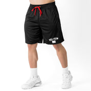 RELAXED CUT SHORTS FLAG - BLACK