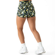 LEMON MID RISE BIKER SHORT - BLACK