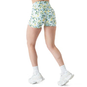 LEMON MID RISE BIKER SHORT - BLUE