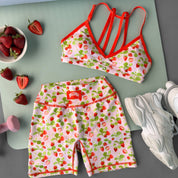 STRAWBERRY SPORTS BRA - PINK