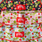 STRAWBERRY MID RISE BIKER SHORT - BLACK