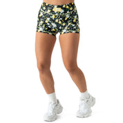 LEMON MID RISE BIKER SHORT - BLACK