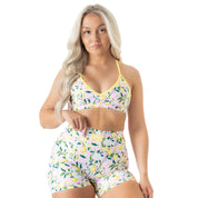 LEMON MID RISE BIKER SHORT - PINK