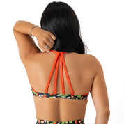 STRAWBERRY SPORTS BRA - BLACK