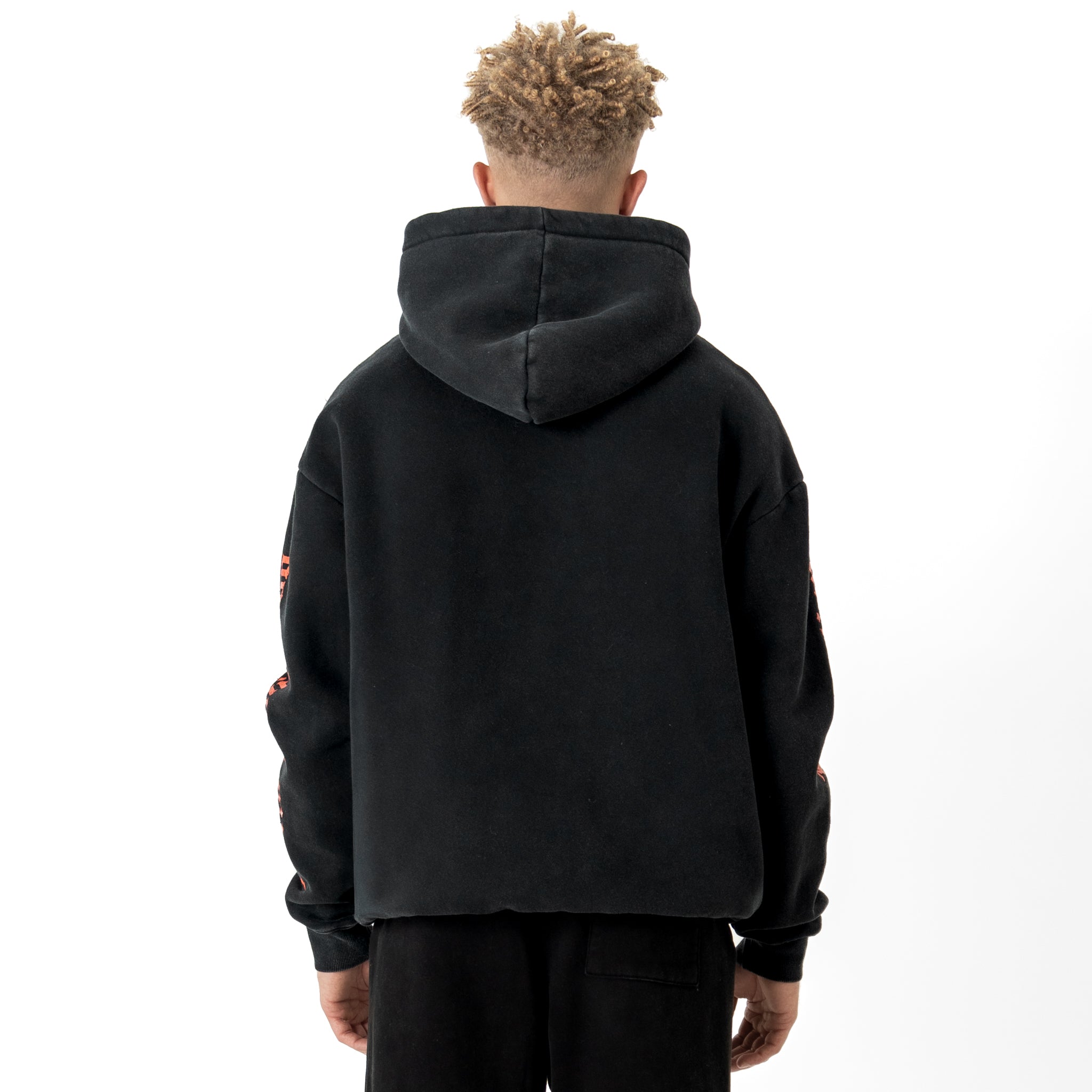 OVERSIZED LUX "GHOUL" HOODIE - BLACK