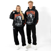 OVERSIZED LUX "GHOUL" HOODIE - BLACK