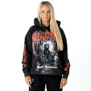 OVERSIZED LUX "GHOUL" HOODIE - BLACK