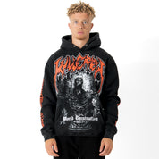 OVERSIZED LUX "GHOUL" HOODIE - BLACK