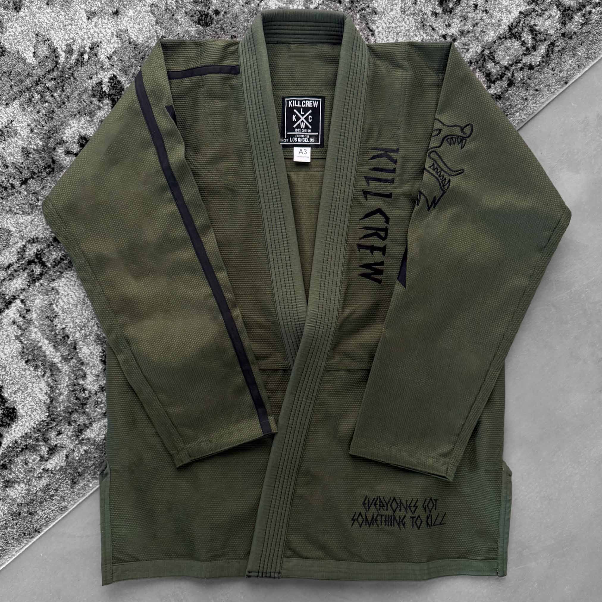 KILL CREW WOLF GI TOP - OLIVE