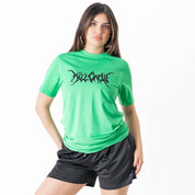 THE GYM IS MY PSYCH WARD T-SHIRT - GREEN / BLACK