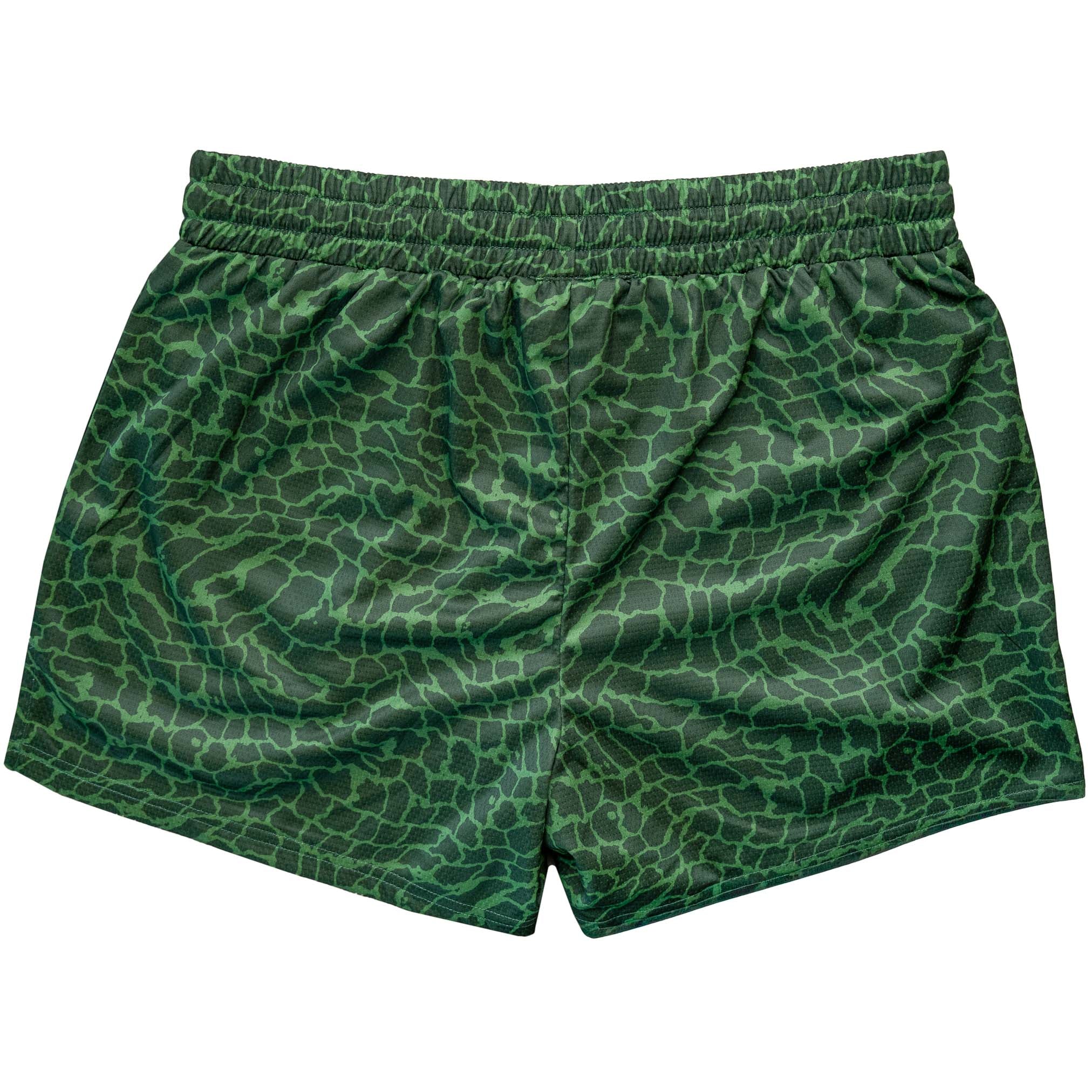 MUAY THAI SHORTS (MID THIGH CUT) - CROCODILE