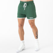 VINTAGE COTTON SHORTS (MID THIGH CUT) - GREEN