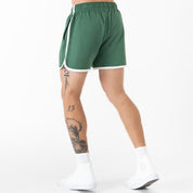 VINTAGE COTTON SHORTS (MID THIGH CUT) - GREEN