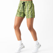 MUAY THAI SHORTS (MID THIGH CUT) - GREEN PYTHON