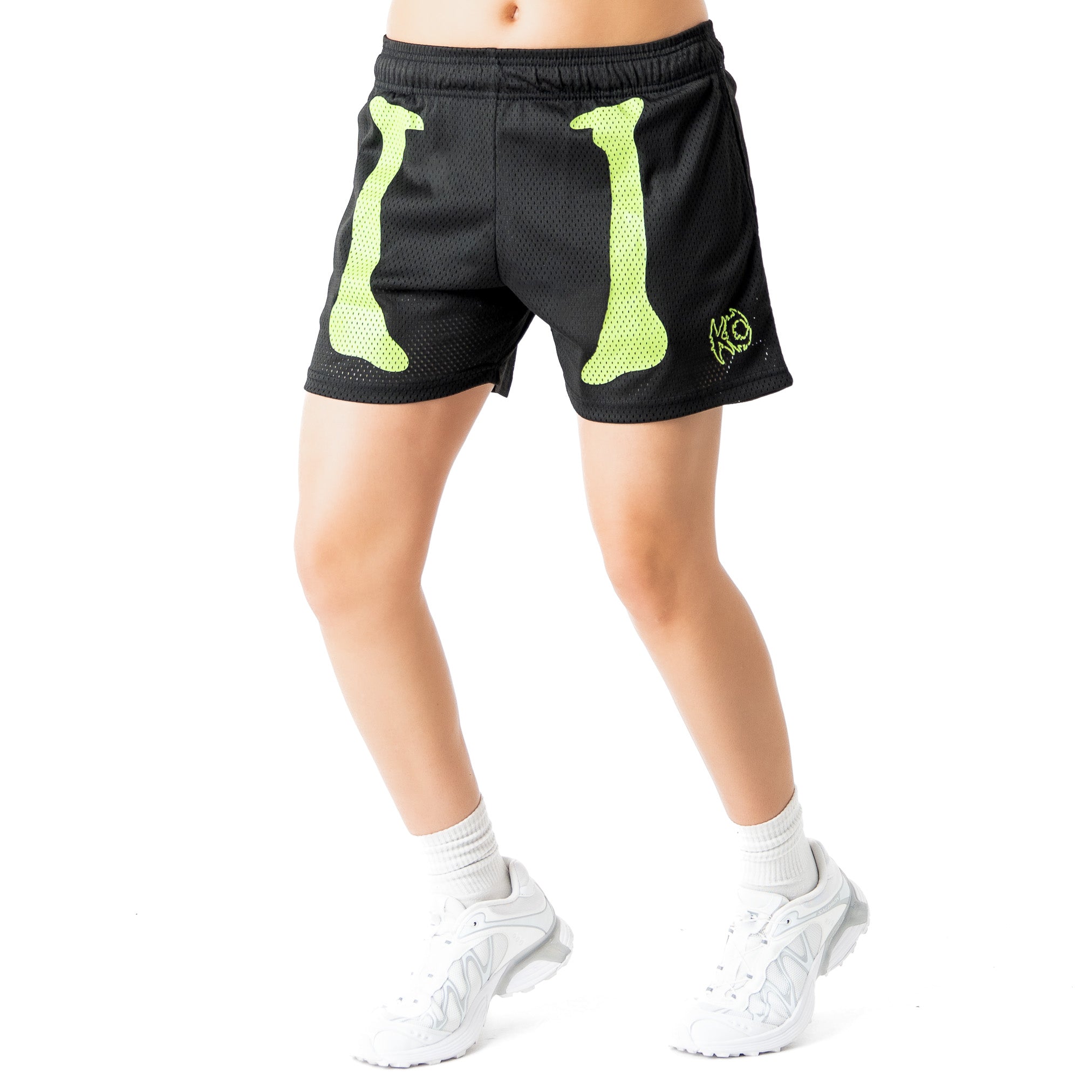 VENTED MESH SHORTS BONE DRY - BLACK / GREEN