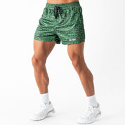 MUAY THAI SHORTS (MID THIGH CUT) - CROCODILE