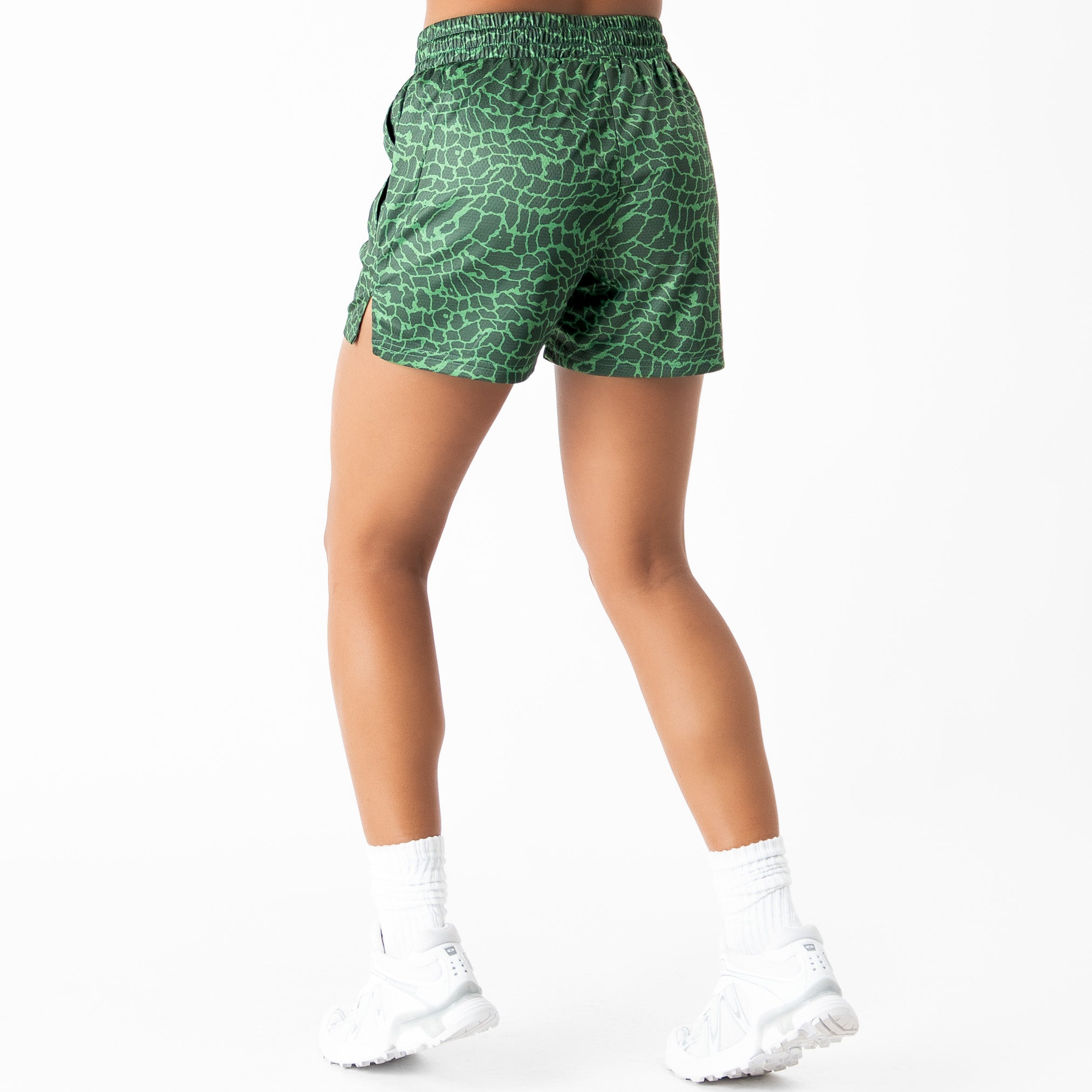 MUAY THAI SHORTS (MID THIGH CUT) - CROCODILE