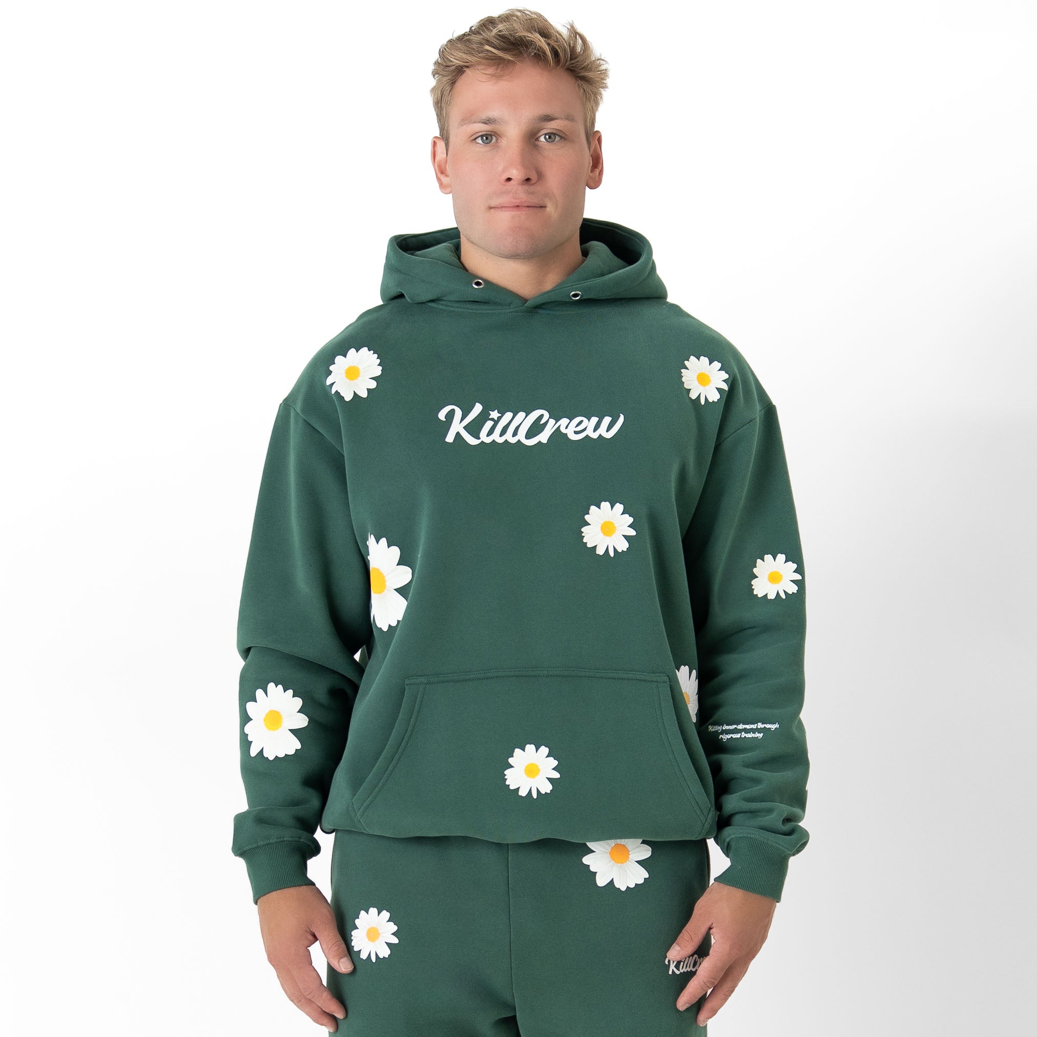 OVERSIZED LUX "DAISY" HOODIE - GREEN