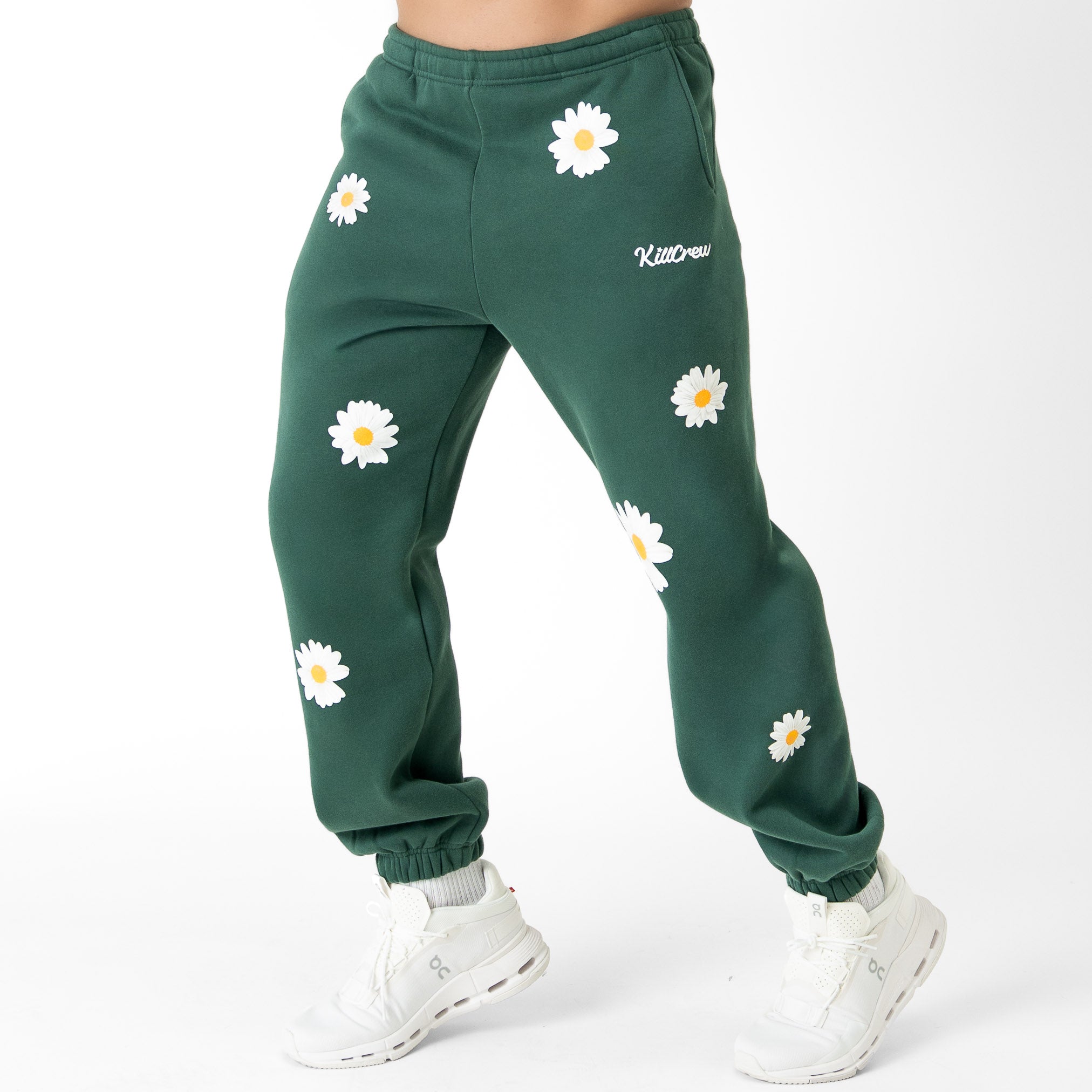 OVERSIZED LUX "DAISY" SWEATPANTS - GREEN