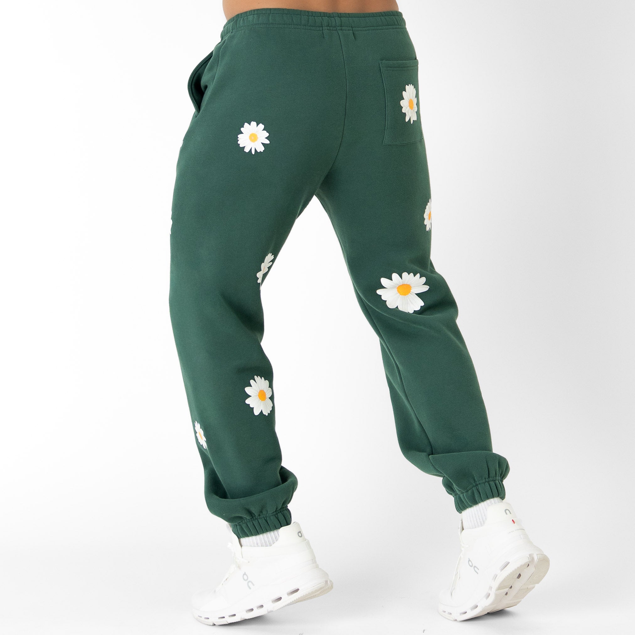OVERSIZED LUX "DAISY" SWEATPANTS - GREEN