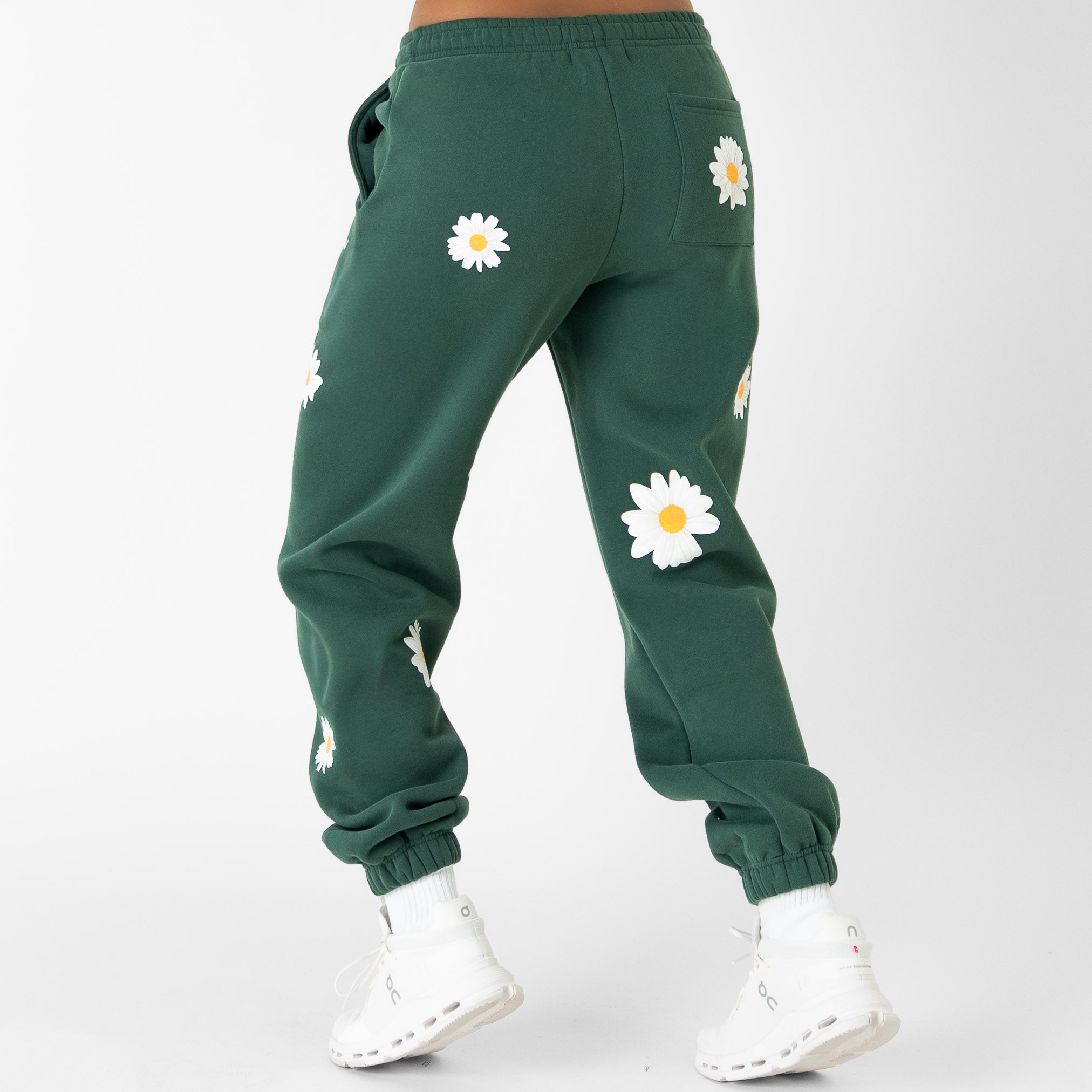 OVERSIZED LUX "DAISY" SWEATPANTS - GREEN