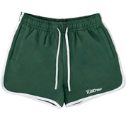 VINTAGE COTTON SHORTS (MID THIGH CUT) - GREEN