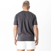 "SCRIPT" T-SHIRT - GREY / GOLD