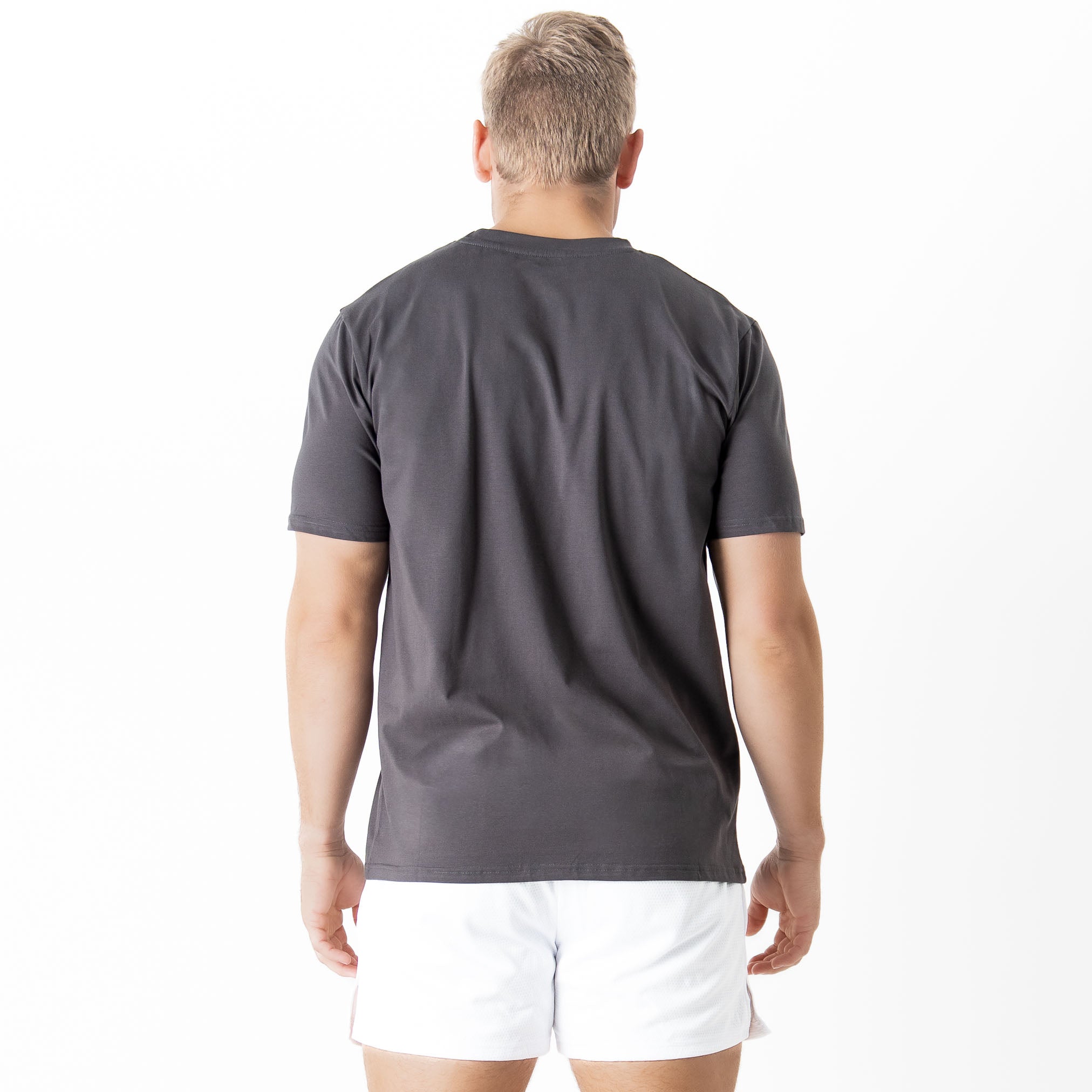 "SCRIPT" T-SHIRT - GREY / GOLD