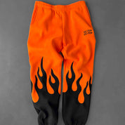 PREMIUM HEATER SWEATS - ORANGE / BLACK
