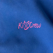 OVERSIZED LUX HOODIE "LOVE SEEING YOU HAPPY" - BLUE / PINK