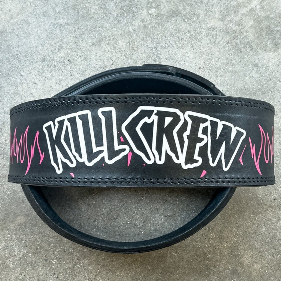 10MM LEVER BELT - FLAME PINK