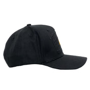 "SMILEY" 5 PANEL SNAPBACK - BLACKOUT