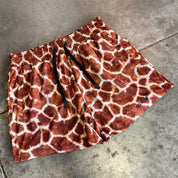 MUAY THAI SHORTS (MID THIGH CUT) - GIRAFFE