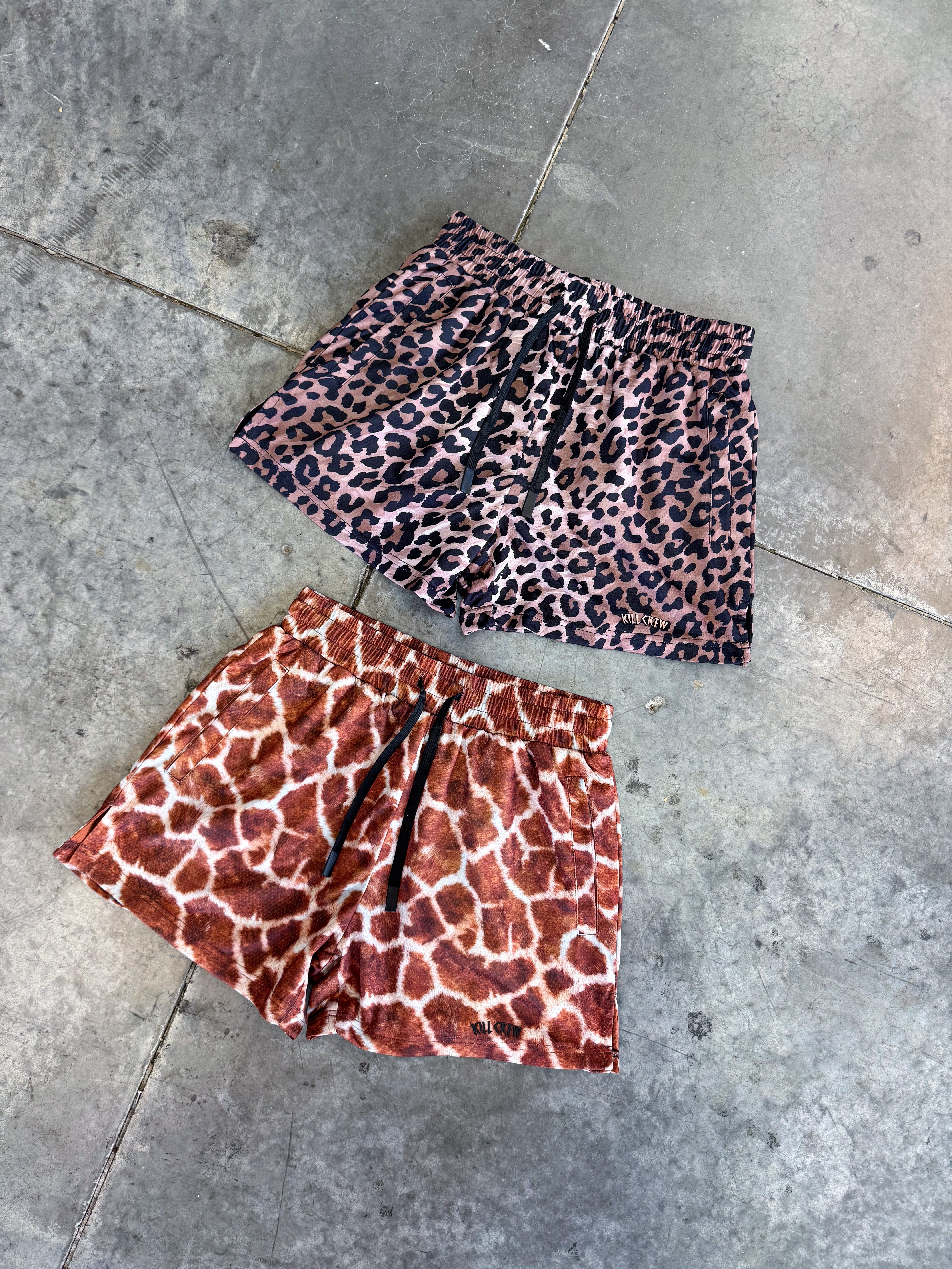 MUAY THAI SHORTS (MID THIGH CUT) - GIRAFFE – Kill Crew