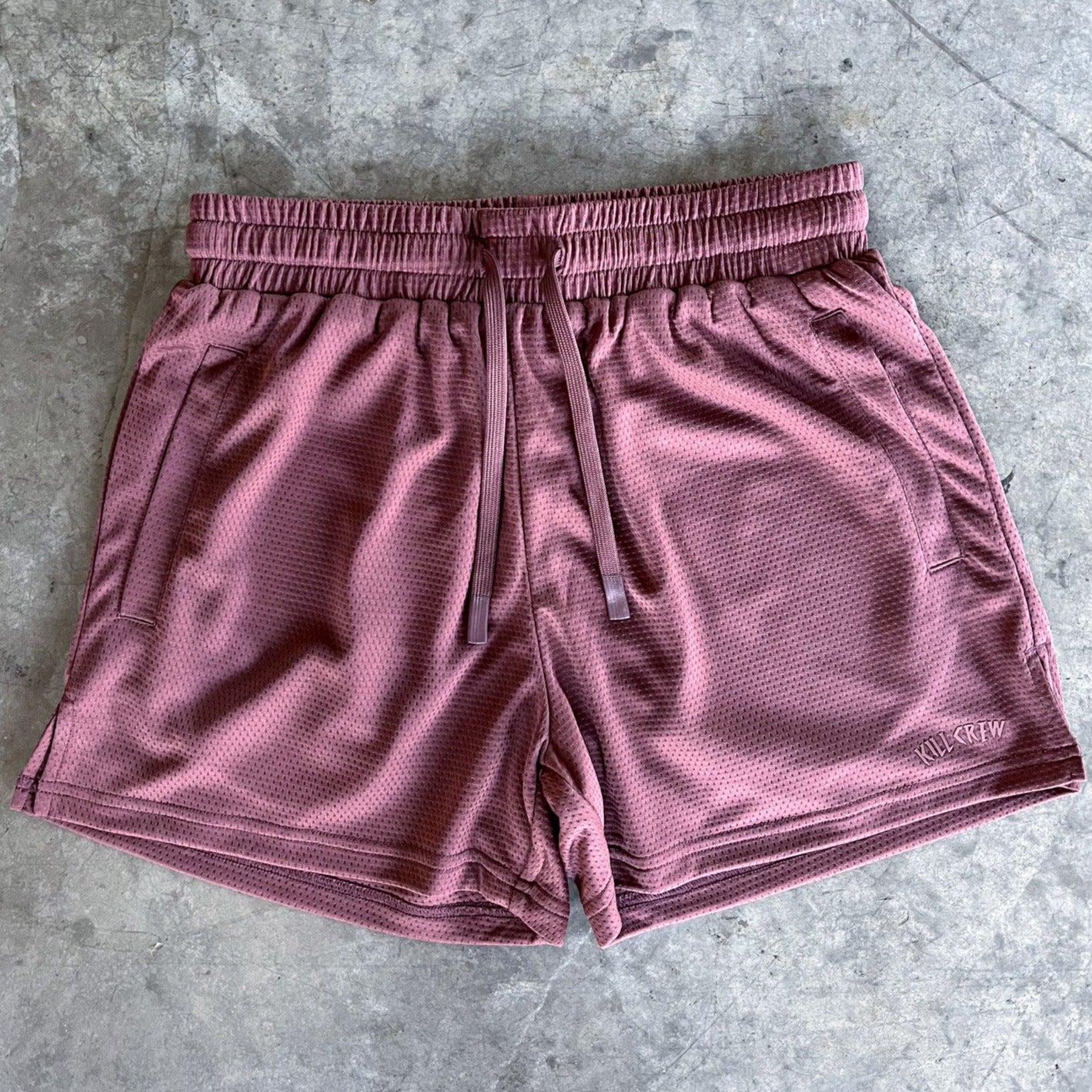 SIMPLE MUAY THAI SHORTS (MID THIGH CUT) - MAROON