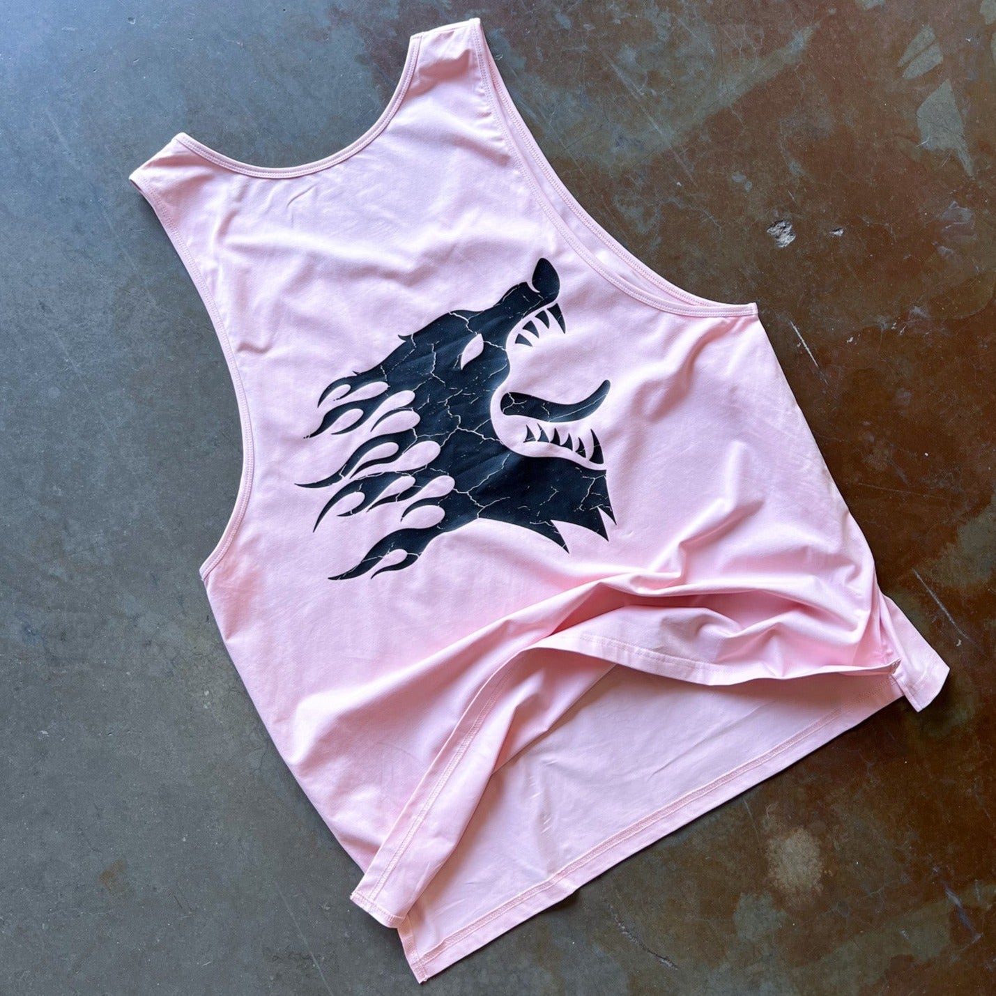 WAR WOLF TANK TOP - ROSÉ / BLACK